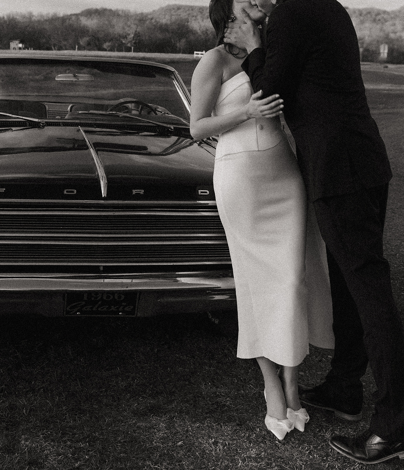 vintage ford engagement photos